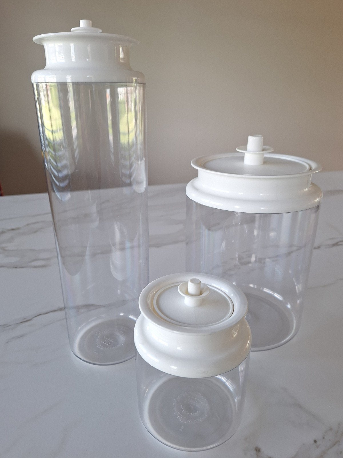 Tupperware voorraadpotten - set van 3, Huis en Inrichting, Keuken | Tupperware, Ophalen of Verzenden, Zo goed als nieuw