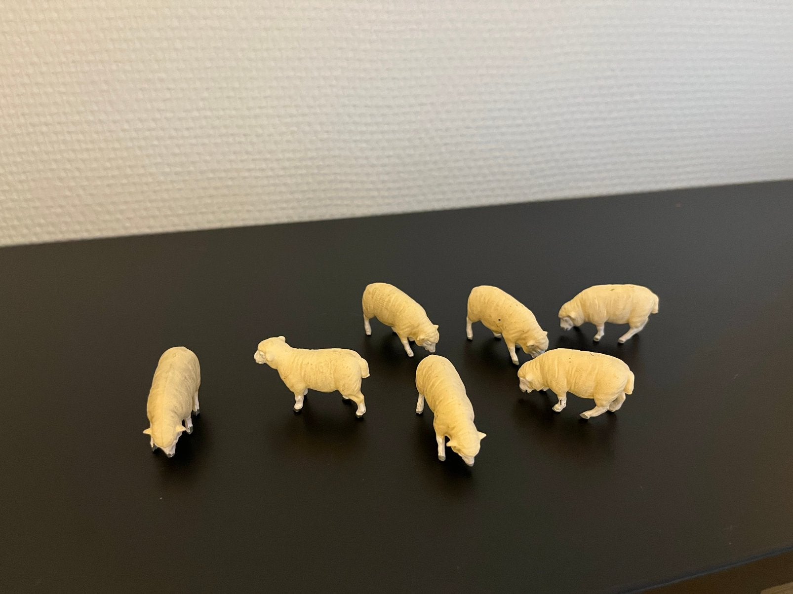 7 schapen britains 1:32, Ophalen of Verzenden, Zo goed als nieuw, Tractor of Landbouw, Britains