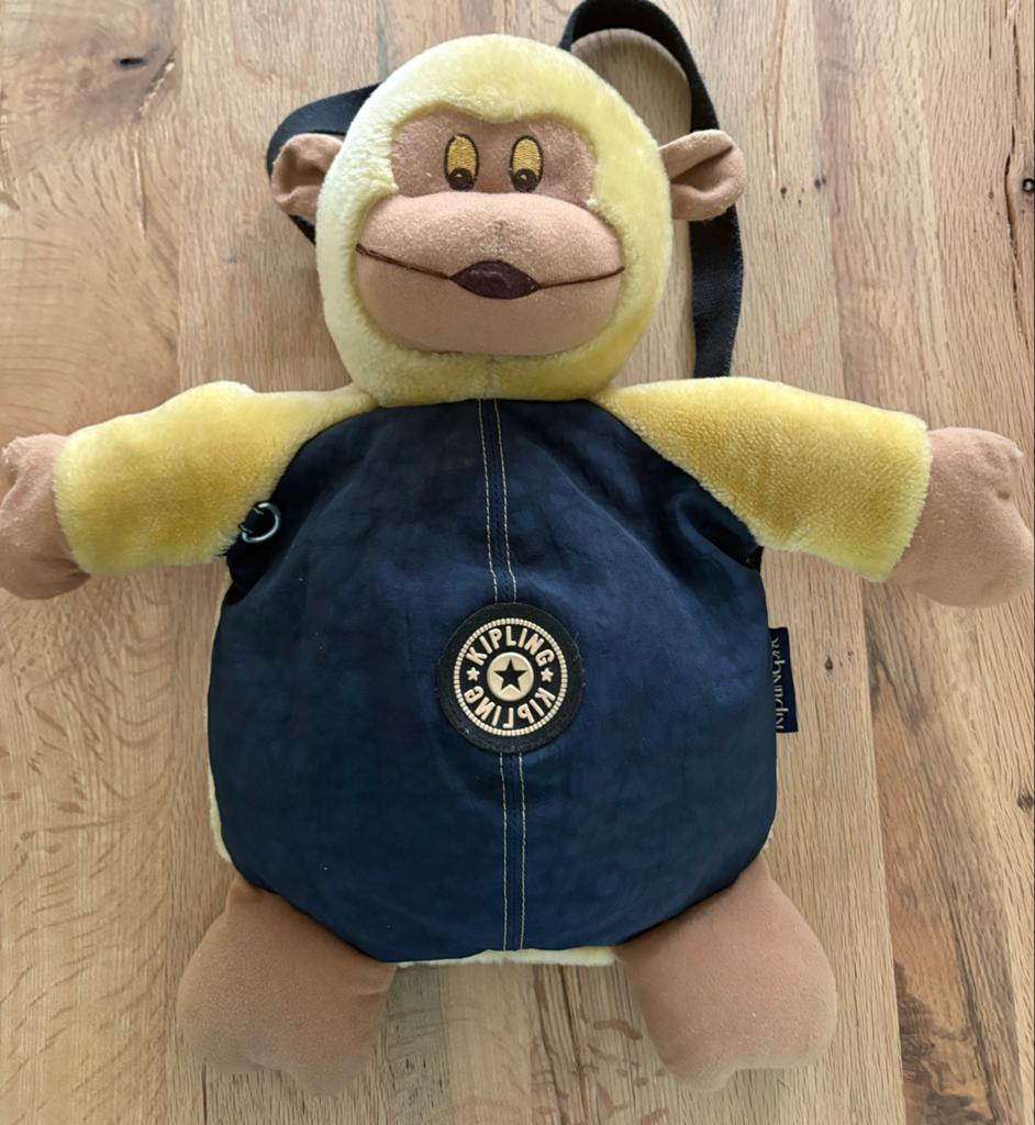 Kipling Aap Knuffel Rugzak - Zo goed als nieuw, Overige merken, Geel, Ophalen of Verzenden, Zo goed als nieuw