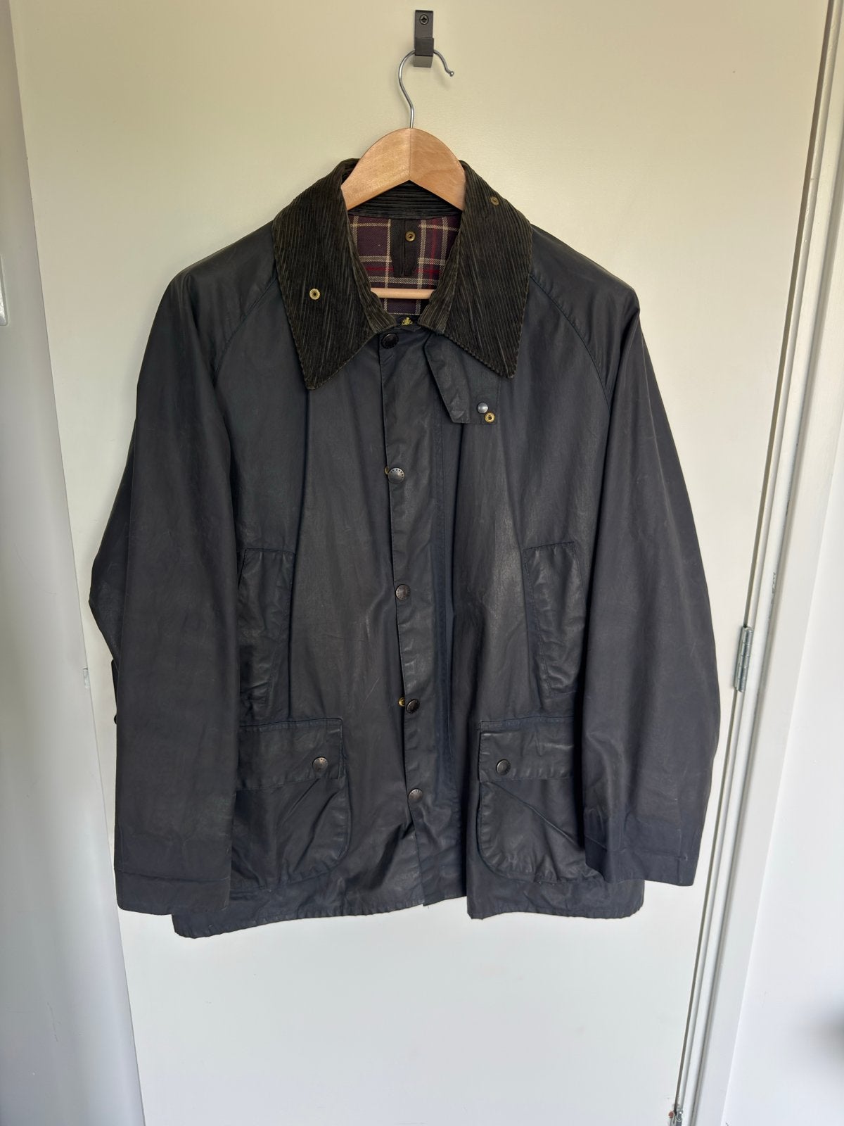 Vintage Barbour Bedale Jas - Ongedragen Maat L/44, Kleding | Heren, Ophalen of Verzenden, Nieuw, Maat 52/54 (L), Blauw