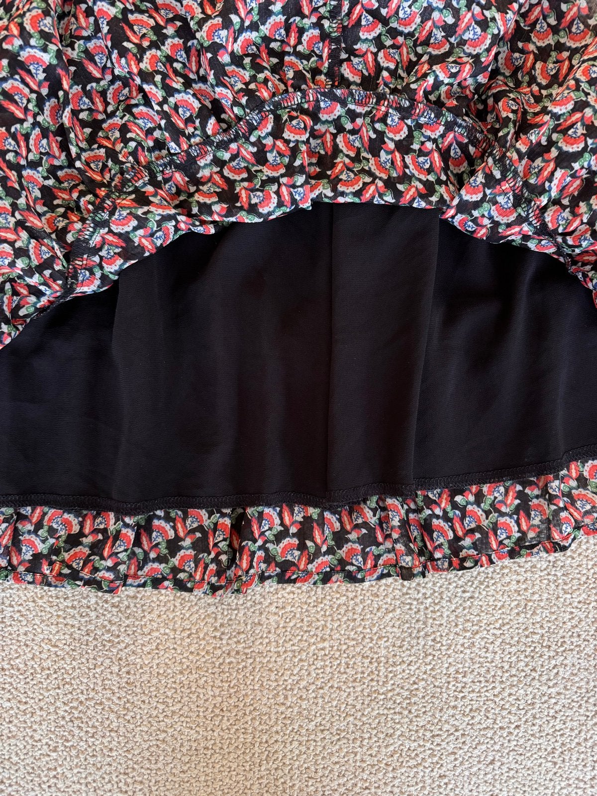 Loavies rokje met bloemenprint maat S, Meerkleurig, Ophalen of Verzenden, Zo goed als nieuw, Maat 36 (S)