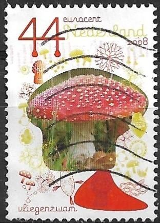 Nederland 2008 nvph 2600 paddenstoel VLIEGENZWAM, Verzenden, Na 1940, Gestempeld