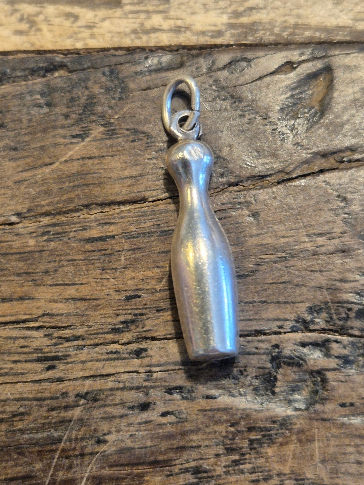 Zilveren Bowling Pin Bedel, Overige merken, Ophalen of Verzenden, Zo goed als nieuw, 1 bedel