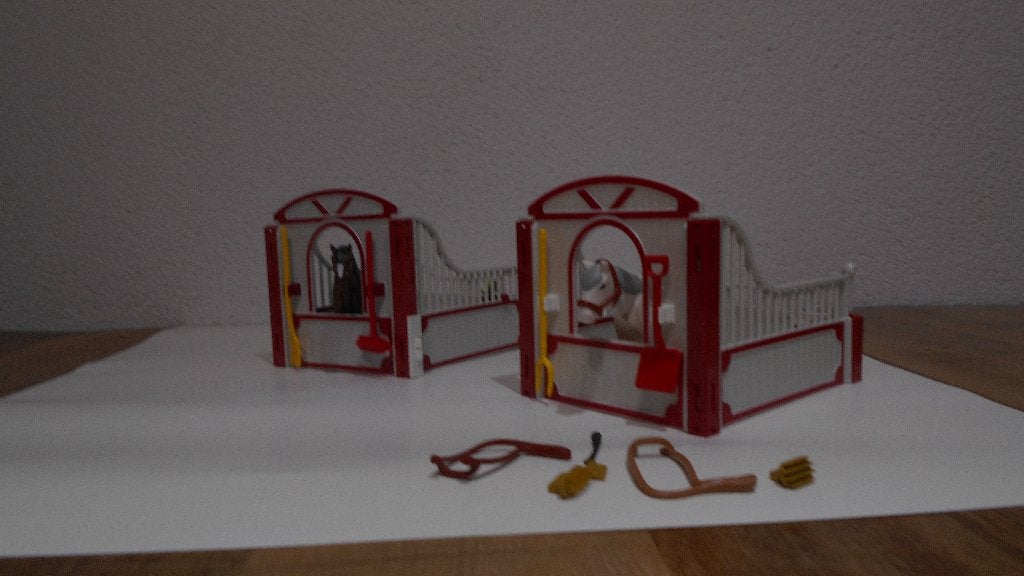 Playmobil Manege paarden paardenstal boxen als op foto's, Gebruikt, Complete set, Overige typen, Ophalen of Verzenden
