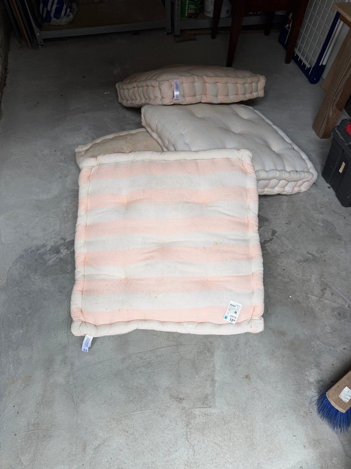 palletkussens voor bank of loungehoek (57x57x11cm), Ophalen, Overige merken, Meerkleurig, Palletkussen