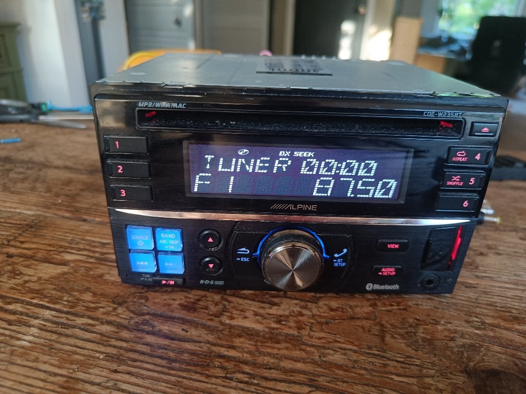 Alpine Alpine CDE-W235BT 2DIN CD ontvanger met bluetooth, Ophalen of Verzenden, Gebruikt