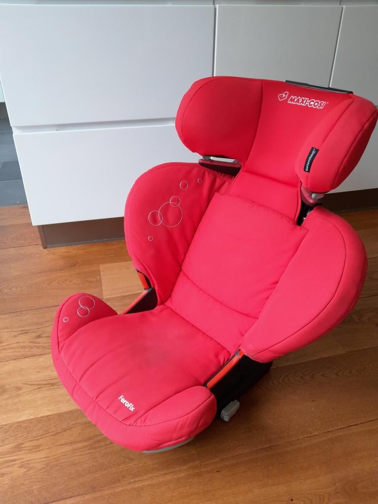 Maxi Cosi Ferofix autostoeltje met isofix. 15-36 kg. Rood., Ophalen, Verstelbare rugleuning, Gebruikt, 15 t/m 36 kg