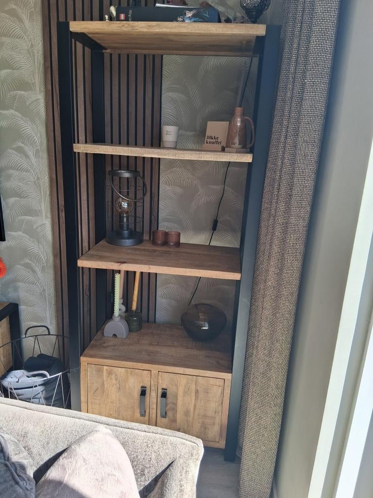 Kast mangohout, Ophalen of Verzenden, Zo goed als nieuw, 25 tot 50 cm