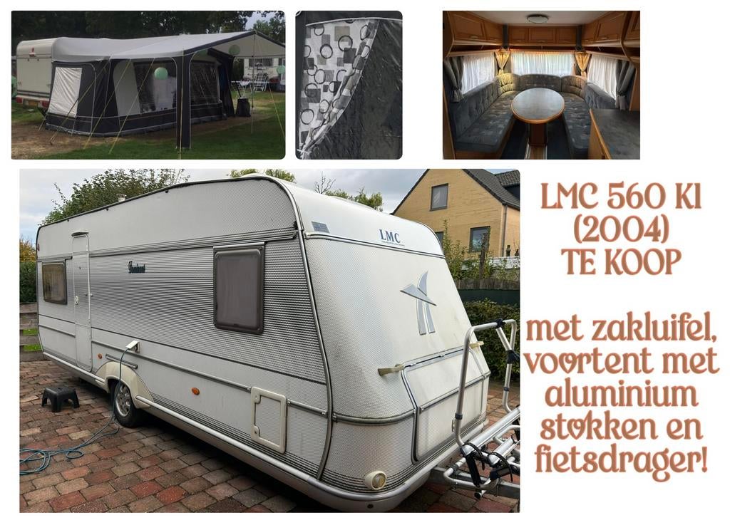 LMC Dominant 560 K1 (2004) caravan, Caravans en Kamperen, Caravans, Rondzit, Omvormbare zithoek, Particulier, 5 tot 6 meter