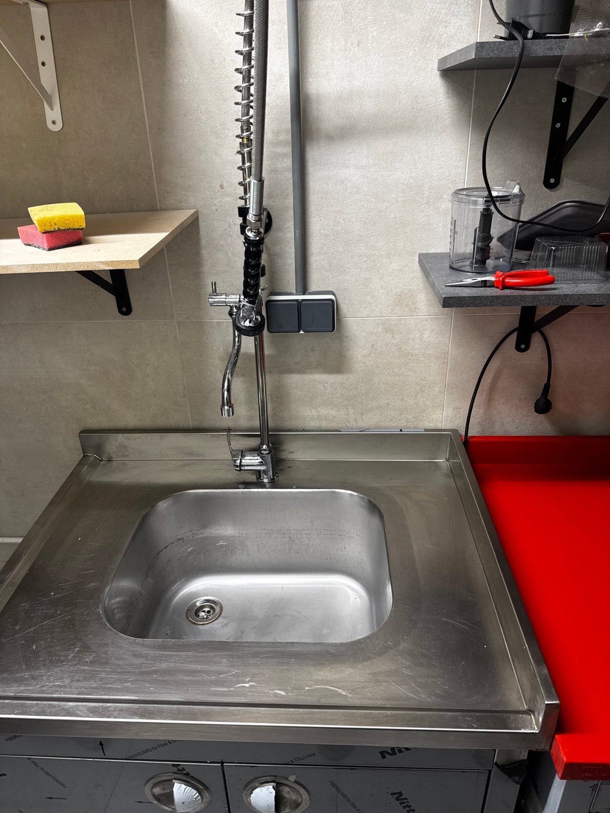RVS Spoelbak met Boiler en Horecakraan – 2 Weken Gebruikt, Ophalen, Zo goed als nieuw, Overige typen