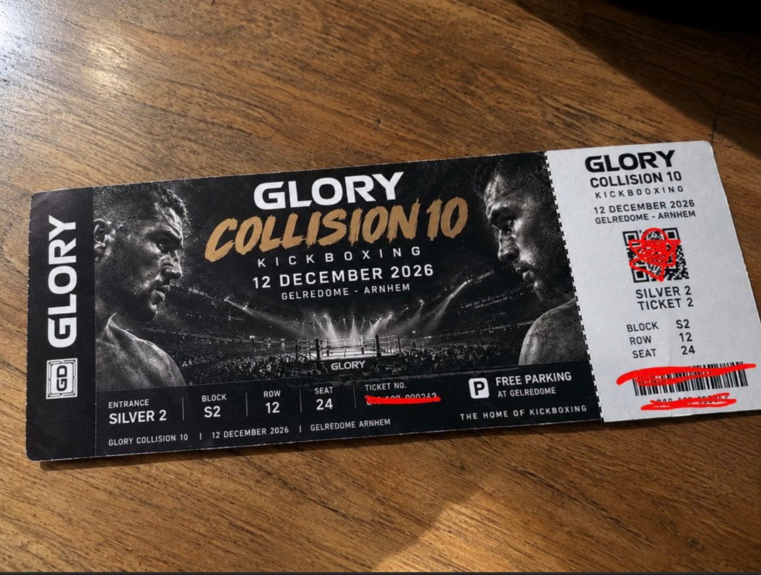Ticket glory collision 10, Eén persoon