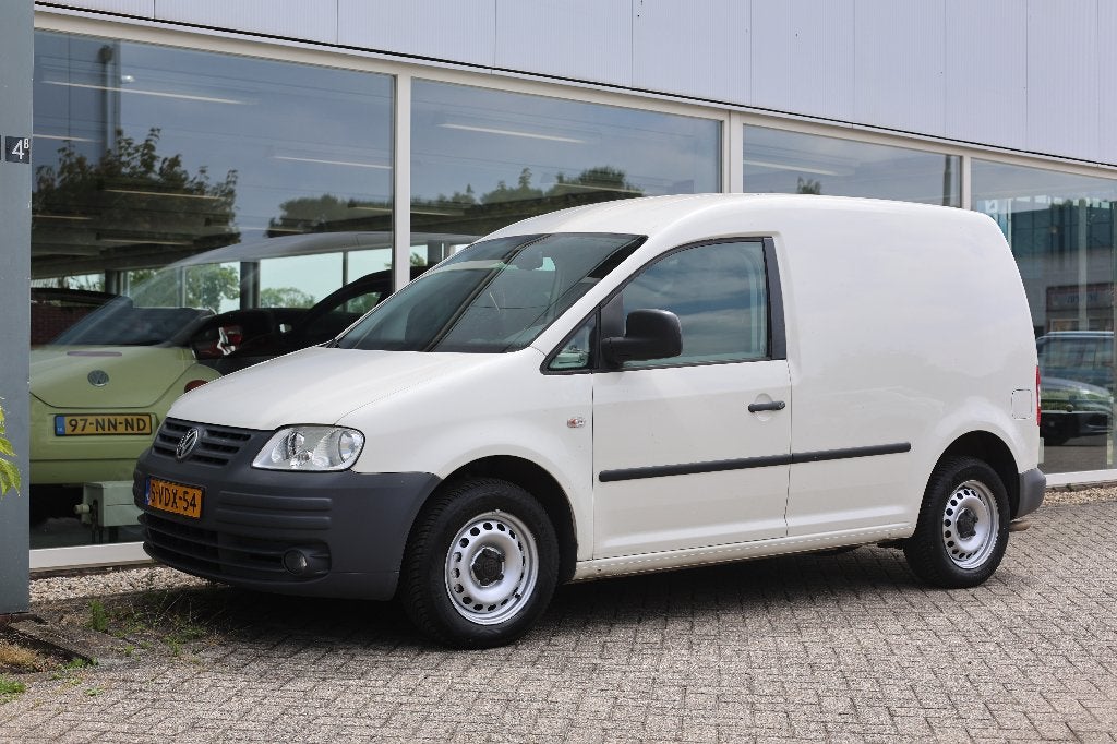 Volkswagen Caddy 2.0 CNG 80KW Airco | Cruise | Trekhaak, Stof, Volkswagen, Wit, Origineel Nederlands