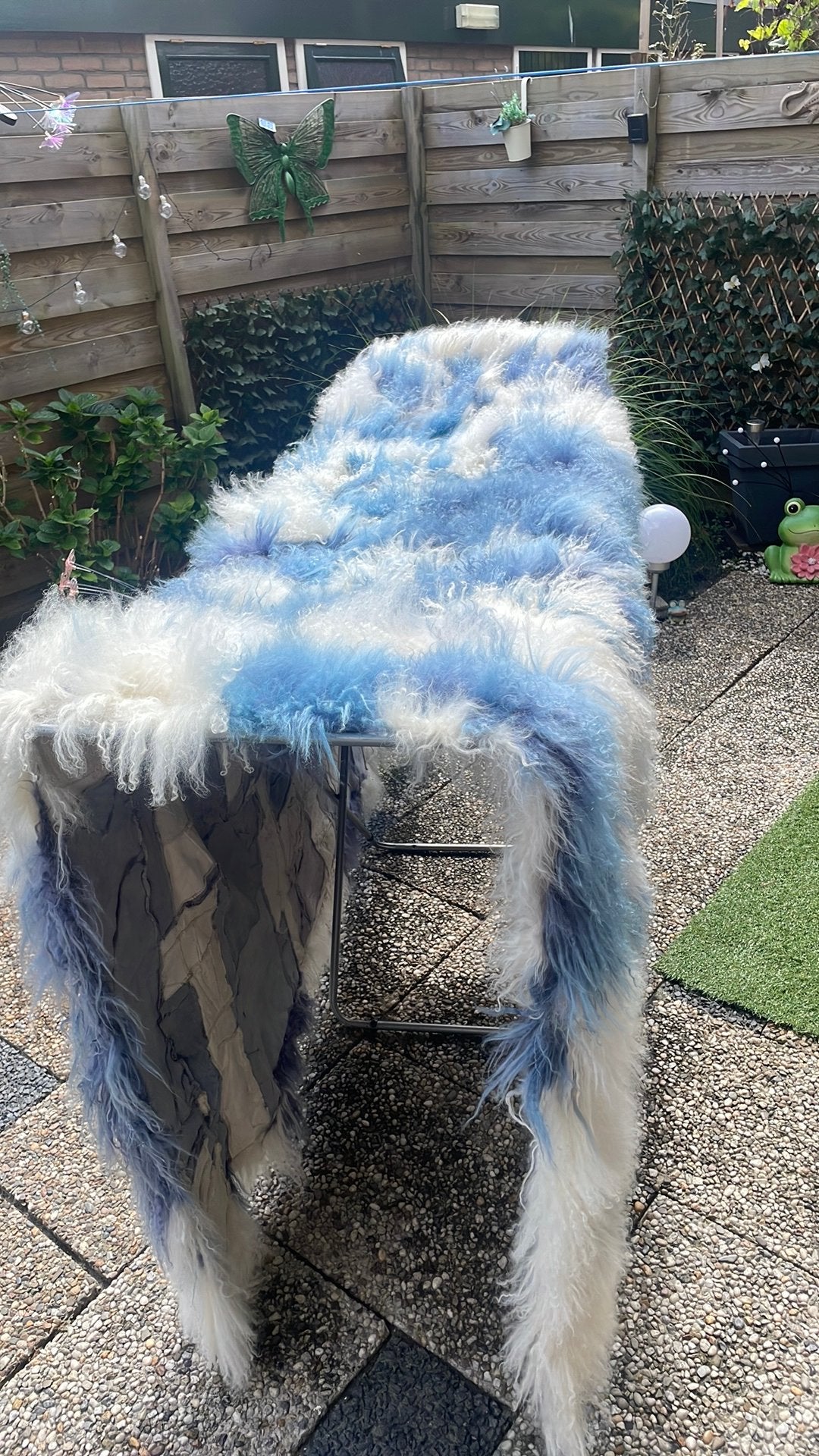 Langharige  sprei twee bij twee meter, Ophalen of Verzenden, Zo goed als nieuw, Hout