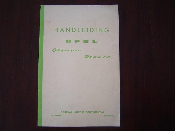 Opel Olympia Rekord 1959 ? handleiding GM, Ophalen of Verzenden