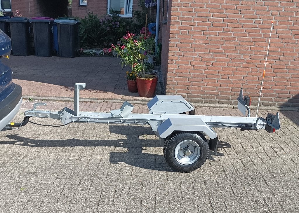 MOTORFIETS TRAILER, KAN UITELKAAR IN KOFFERBAK, Ophalen, Gebruikt