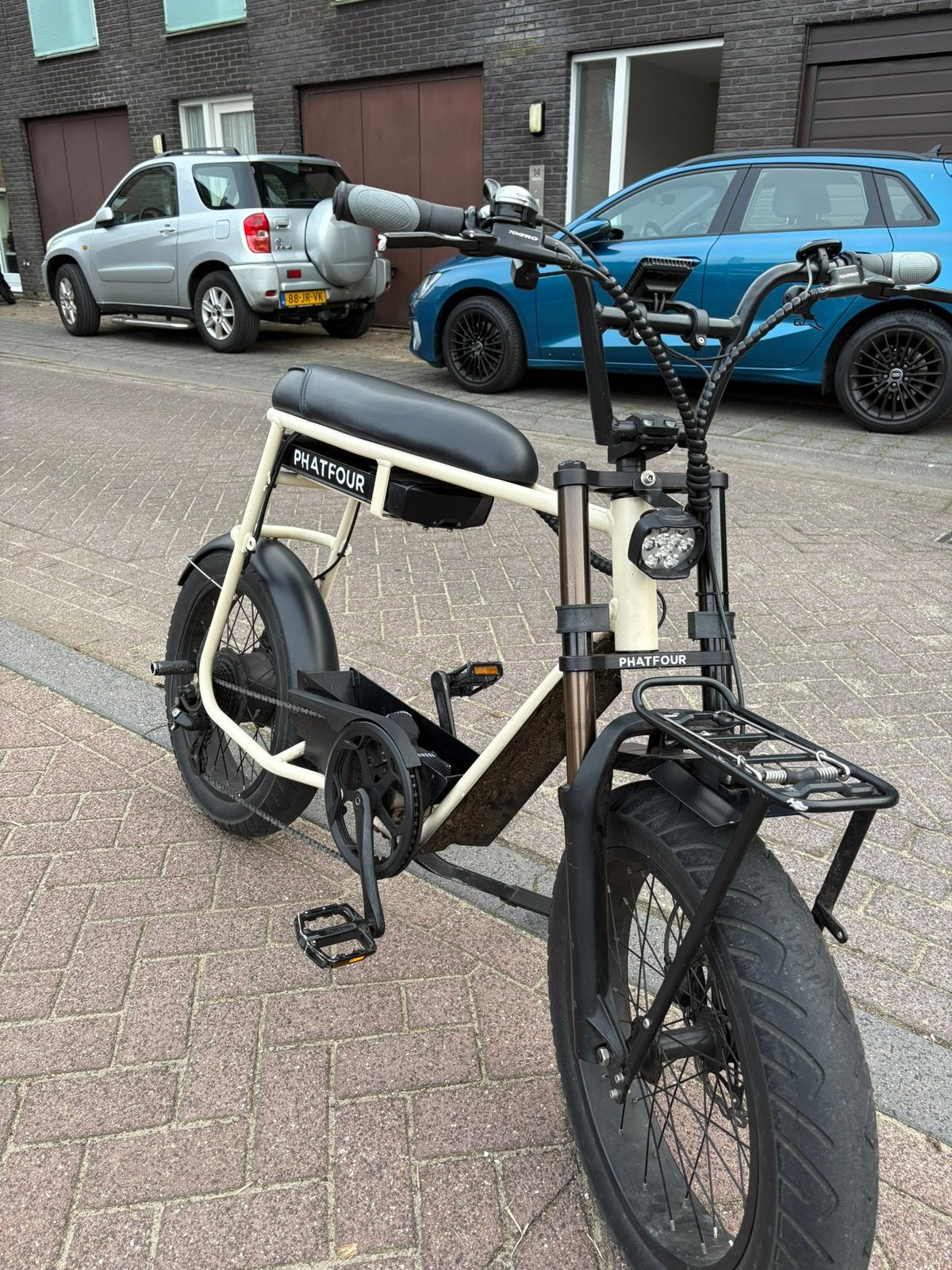 Phatfour fatbike FLB+ Beige, Gebruikt, 59 cm of meer, 30 tot 50 km per accu, Ophalen