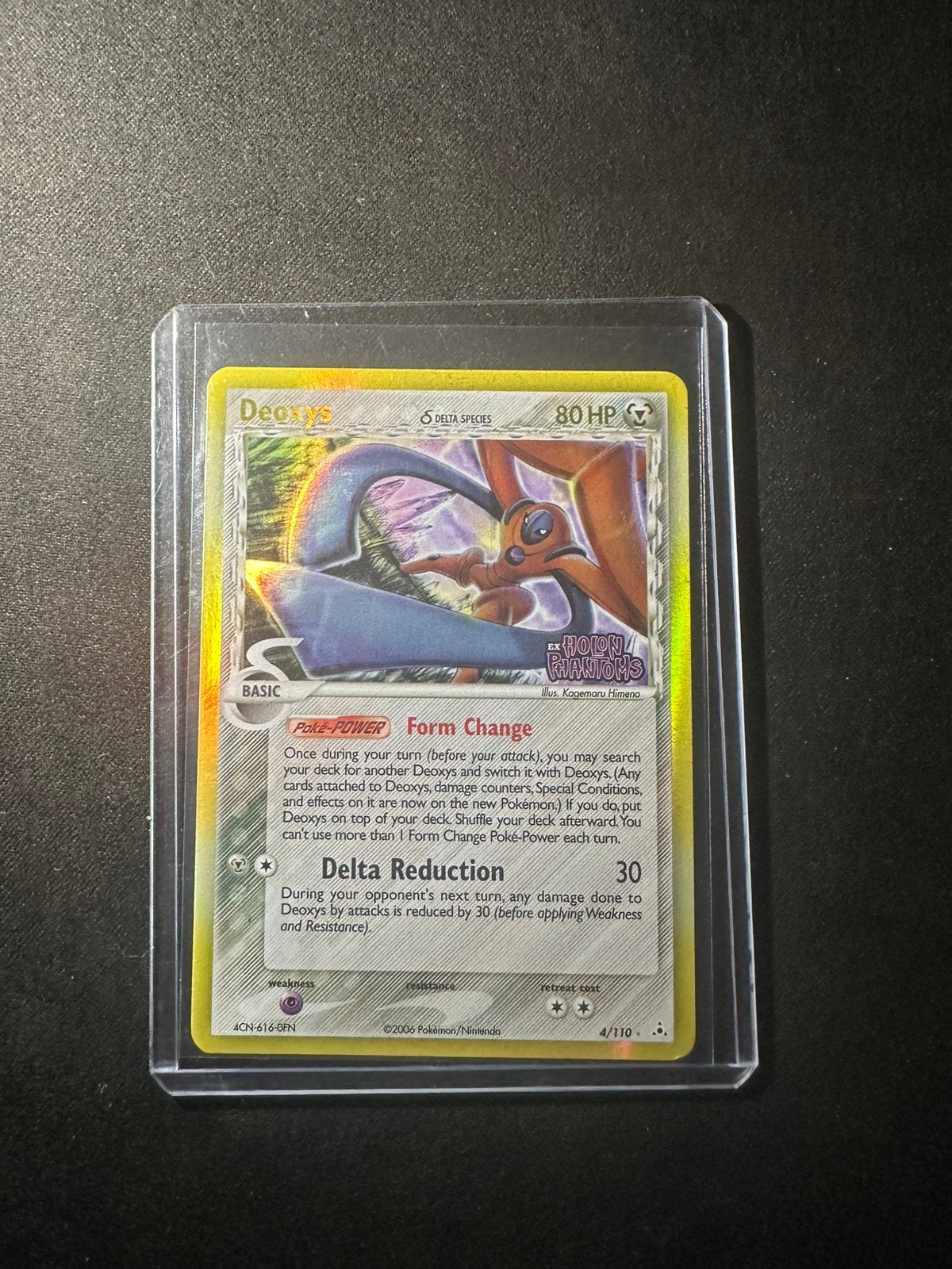 Deoxys 4/110 delta species, Hobby en Vrije tijd, Verzamelkaartspellen | Pokémon, Ophalen of Verzenden, Zo goed als nieuw