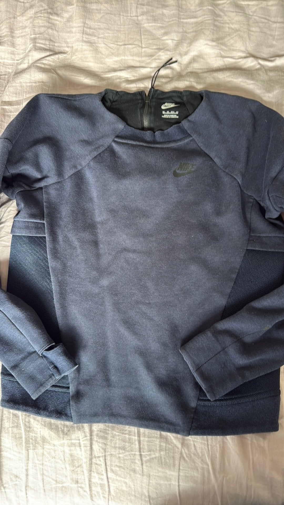 Nike blauw trui met mesh, Ophalen of Verzenden, Zo goed als nieuw, Maat 34 (XS) of kleiner, Blauw
