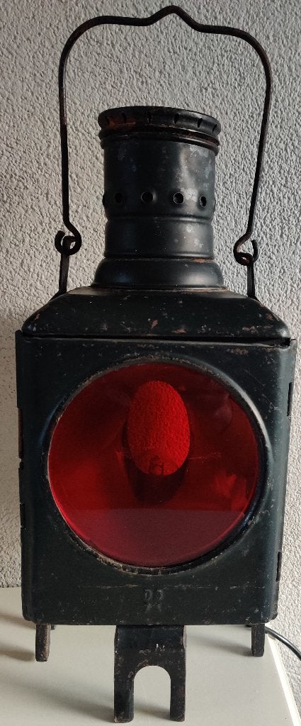 2x Vintage originele treinlamp/hanglamp Lantaarn/tafellamp, Ophalen
