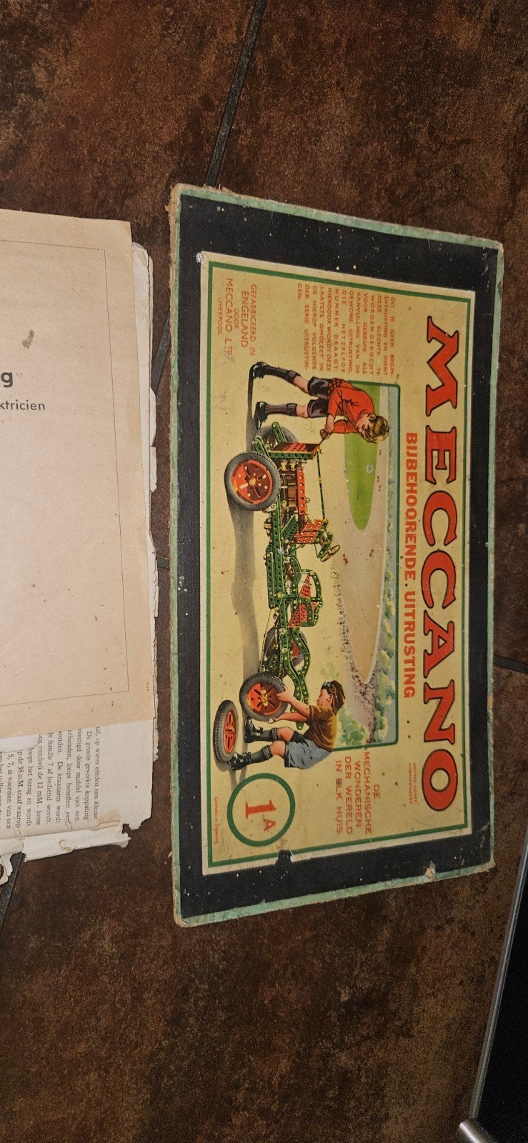Vintage Meccano Bouwdoos - Bijbehorende Uitrusting, Ophalen of Verzenden, Gebruikt, Overige merken
