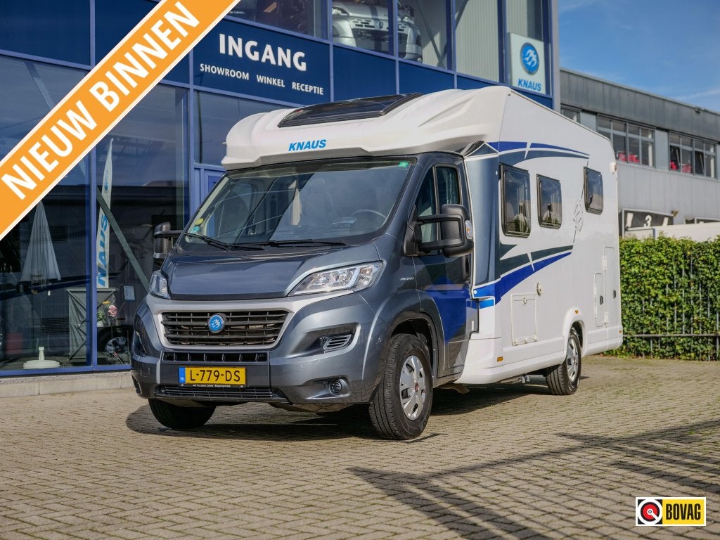 Knaus L!ve Wave 650 MX QUEENS + HEFBED 2X AIRCO!, Caravans en Kamperen, Ringverwarming, Fiat, 6 tot 7 meter, Bedrijf