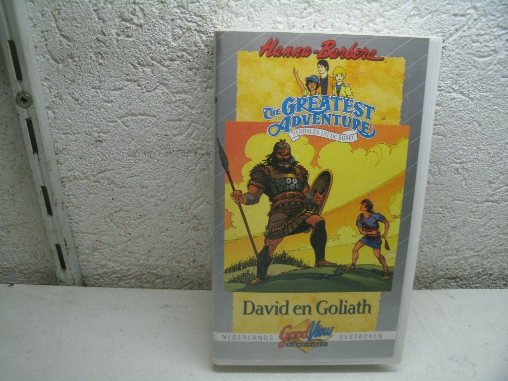 vhs 206a de greatest adventure david en goliath, Alle leeftijden, Ophalen of Verzenden, Zo goed als nieuw, Actie en Avontuur