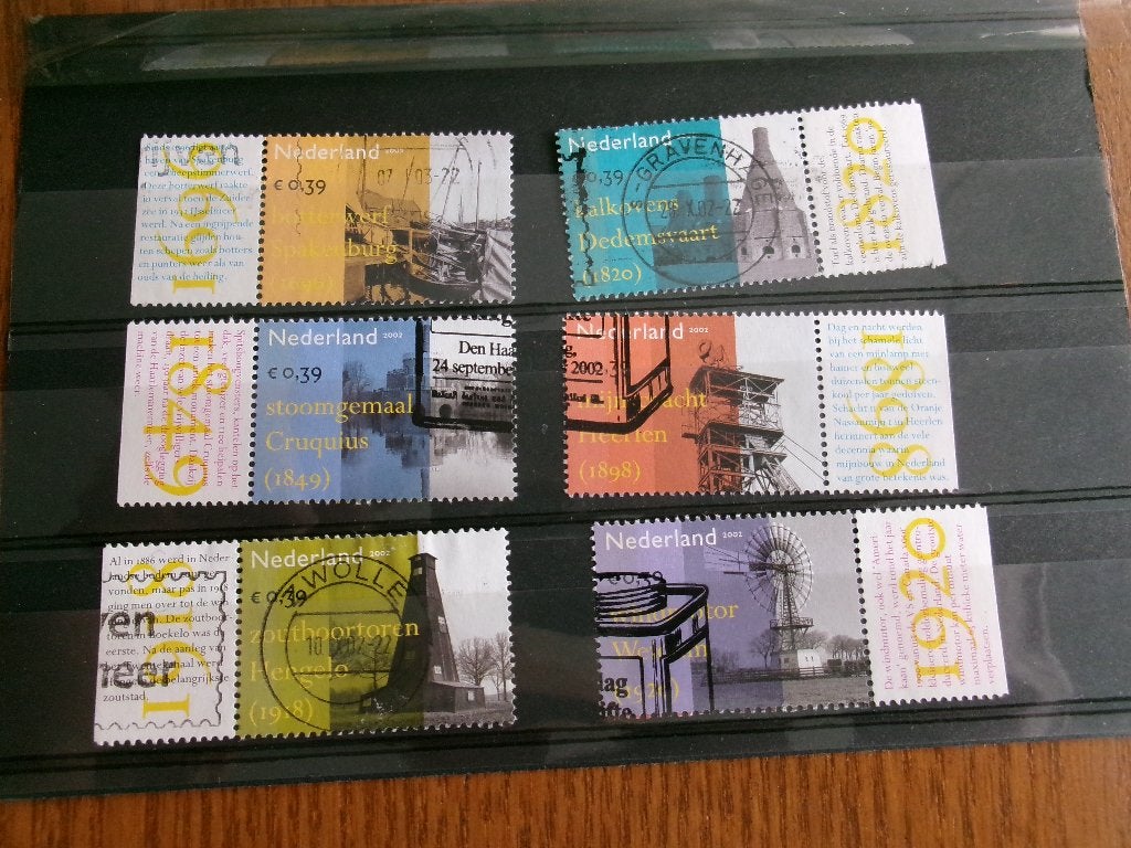 2002 - industrieel erfgoed met tab (755g), Verzenden, Gestempeld