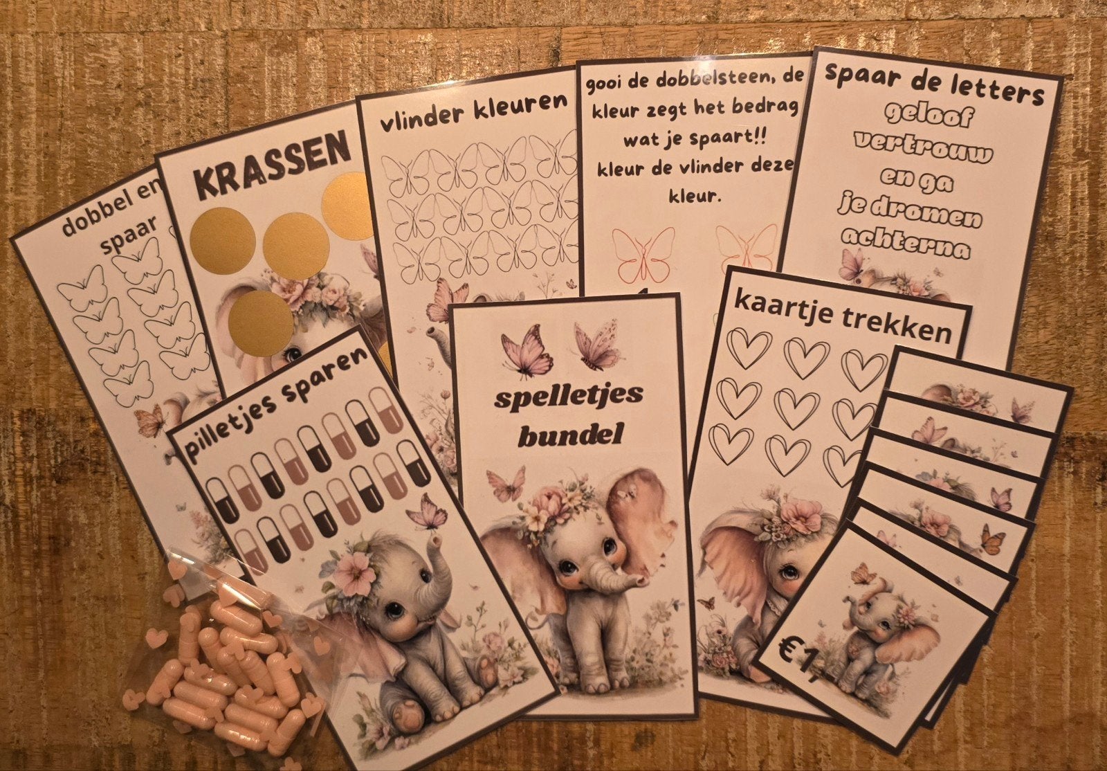cashstuffing setje bundel olifanten, Ophalen of Verzenden, Nieuw, Dier