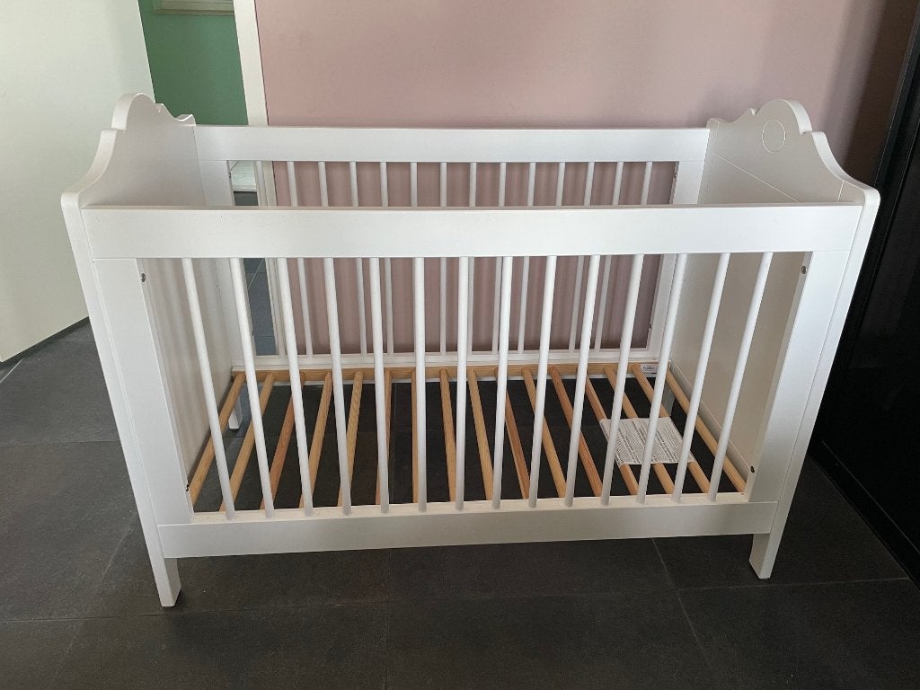 Bopita Evi Ledikant 60x120 cm met Aerosleep matras, Kinderen en Baby's, Babywiegjes en Ledikanten, Ophalen, Gebruikt, Ledikant