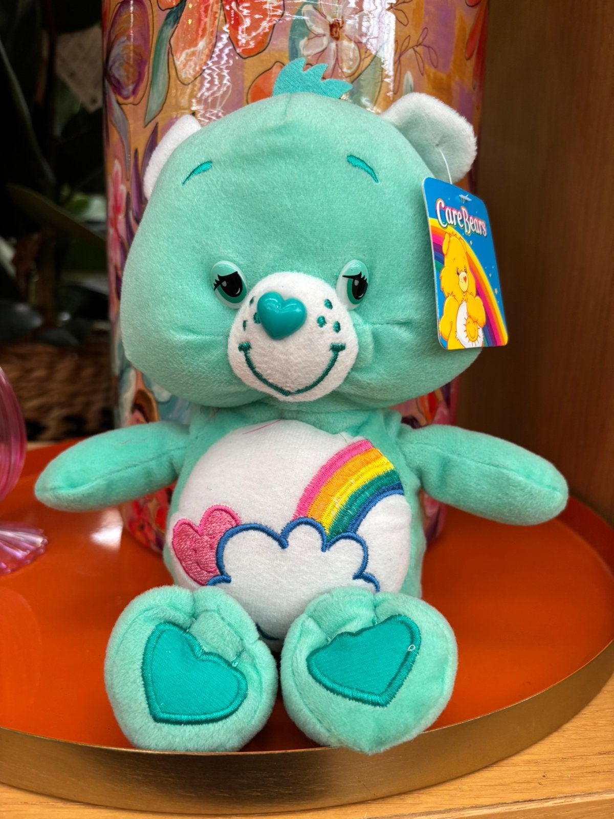 Care Bear mintgroene Bashful Heart Bear (Troetelbeertje) NW, Verzenden, Nieuw, Beer