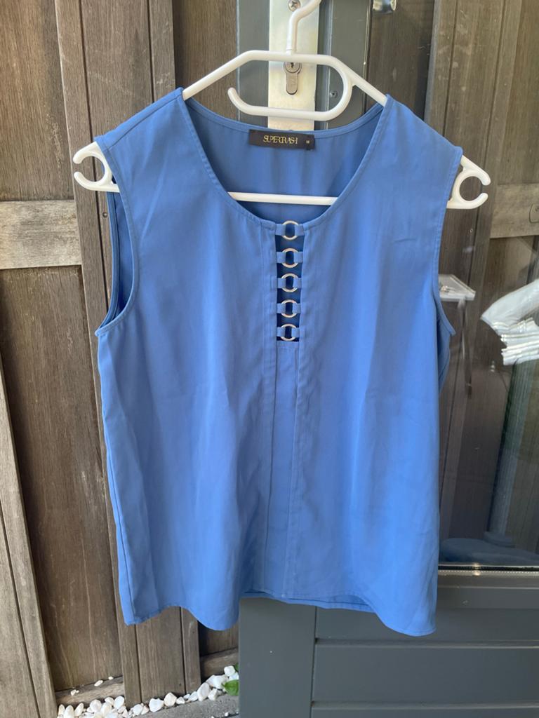 Prachtige dames top zo goed als nieuw maat 36, Kleding | Dames, Blauw, Ophalen of Verzenden, Zo goed als nieuw, Maat 36 (S)