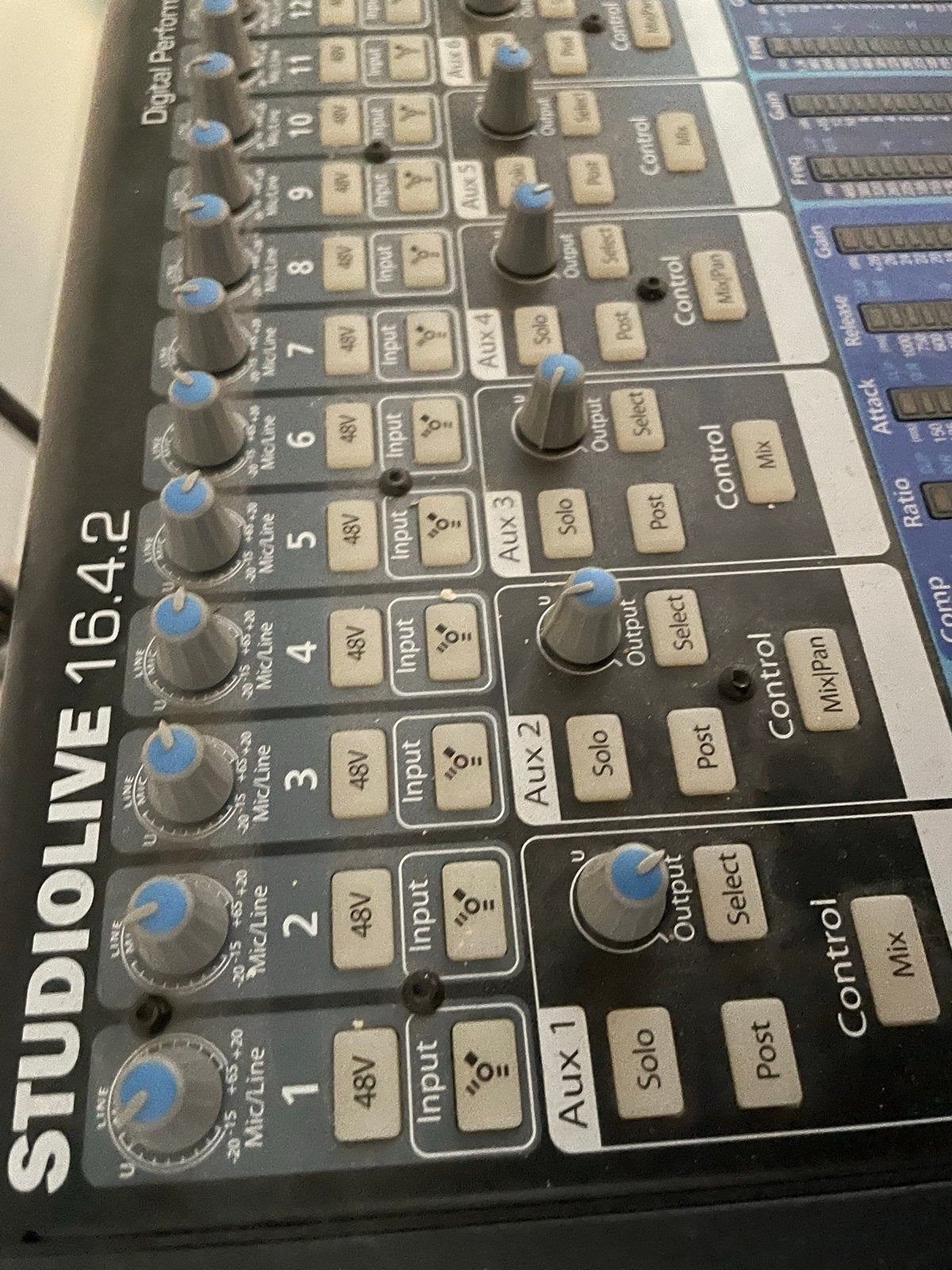 Presonus StudioLive 16.4.2 Digitale Mixer, Ophalen, Gebruikt, 10 tot 20 kanalen, Microfooningang