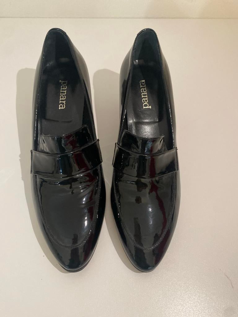 Panara pumps maat 38, zwart lak, hak 6 cm, Ophalen of Verzenden, Nieuw, Zwart, Pumps
