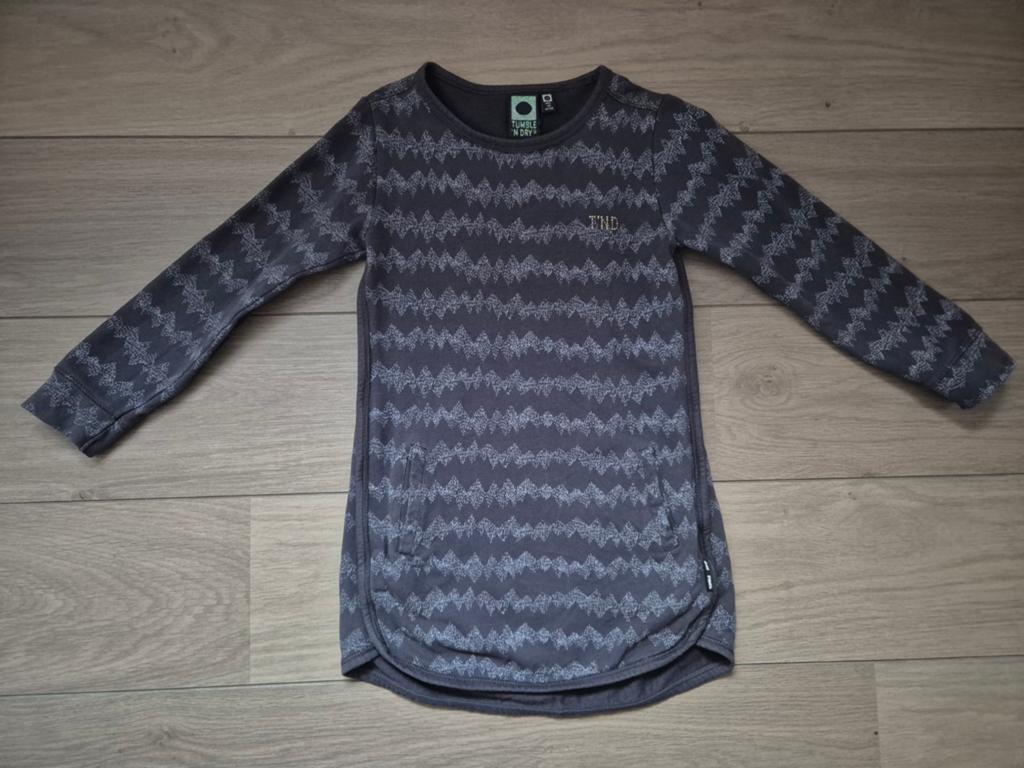 Tumble ’N Dry sweatjurk – antraciet – mt 110 – ZGAN, Kinderen en Baby's, Kinderkleding | Maat 110, Ophalen of Verzenden, Zo goed als nieuw