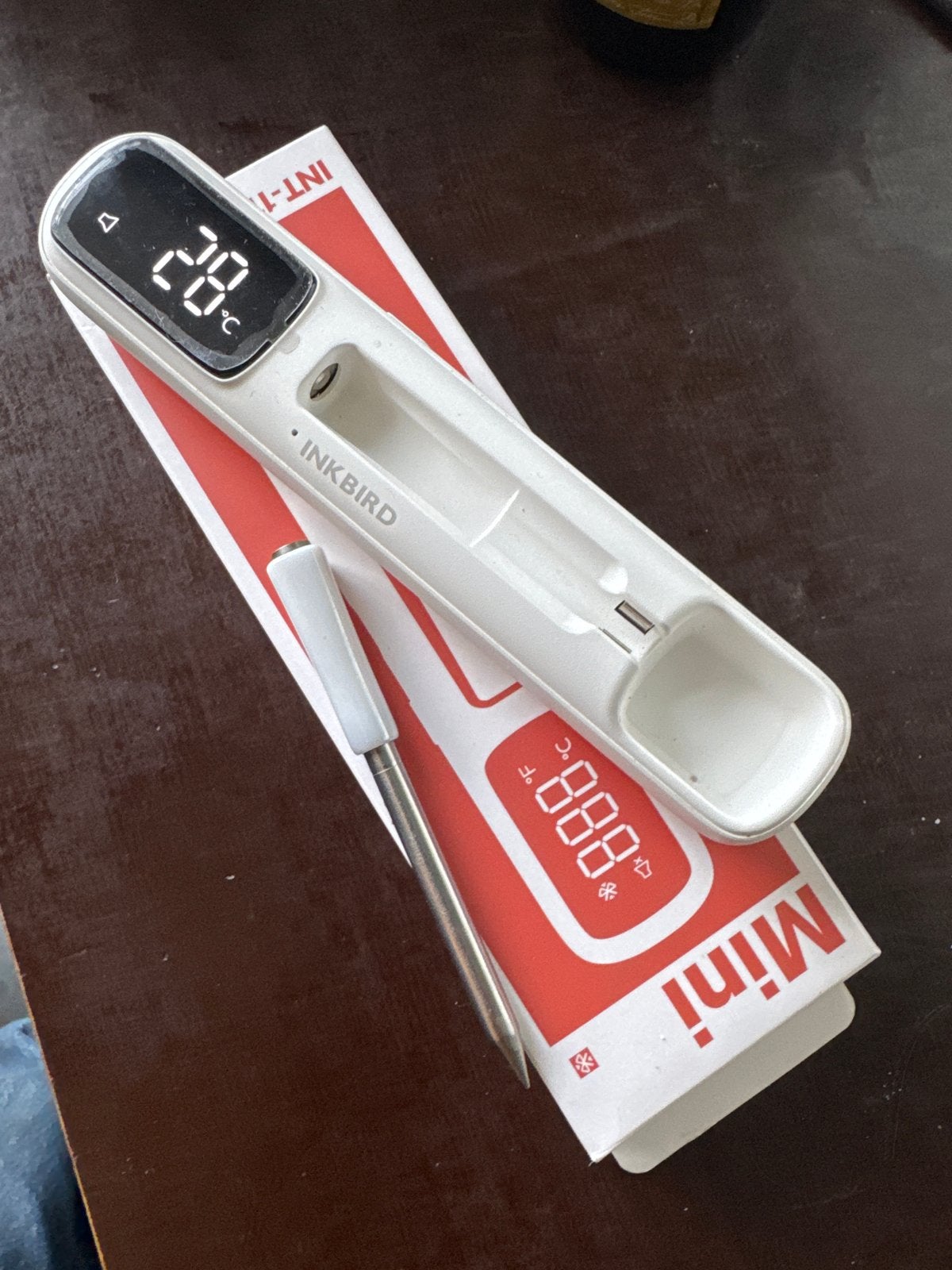 Inkbird Mini 11-B Voedsel barbeque thermometer keramisch, Inkbird, Kunststof, Zo goed als nieuw, Voedselthermometer