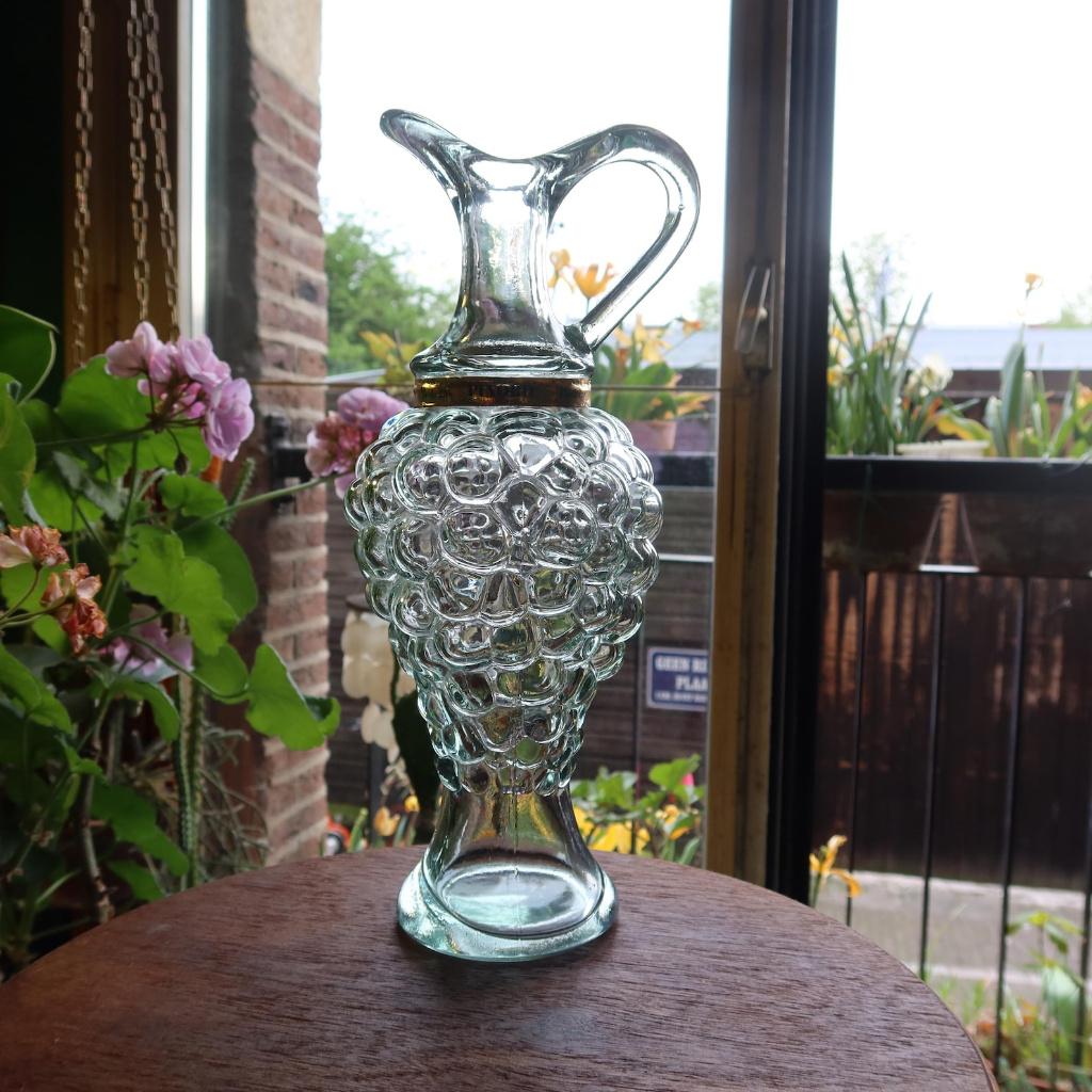 Vintage Glazen Karaf Druiventros - Pinord Moscatel, Ophalen of Verzenden