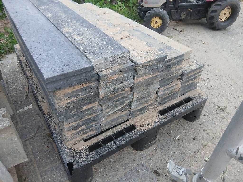 Nieuwe Opsluitbanden 5x15cm antraciet, Tuin en Terras, Tegels en Klinkers, Ophalen, Overige typen, Nieuw, Minder dan 5 m²