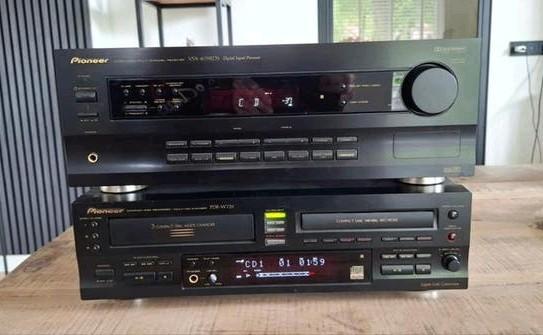 Pioneer VSX-409 RDS EN DE PDR-W739 Receiver en CD-speler, Audio, Tv en Foto, Cd-spelers, Ophalen, Gebruikt, Pioneer, Met radio