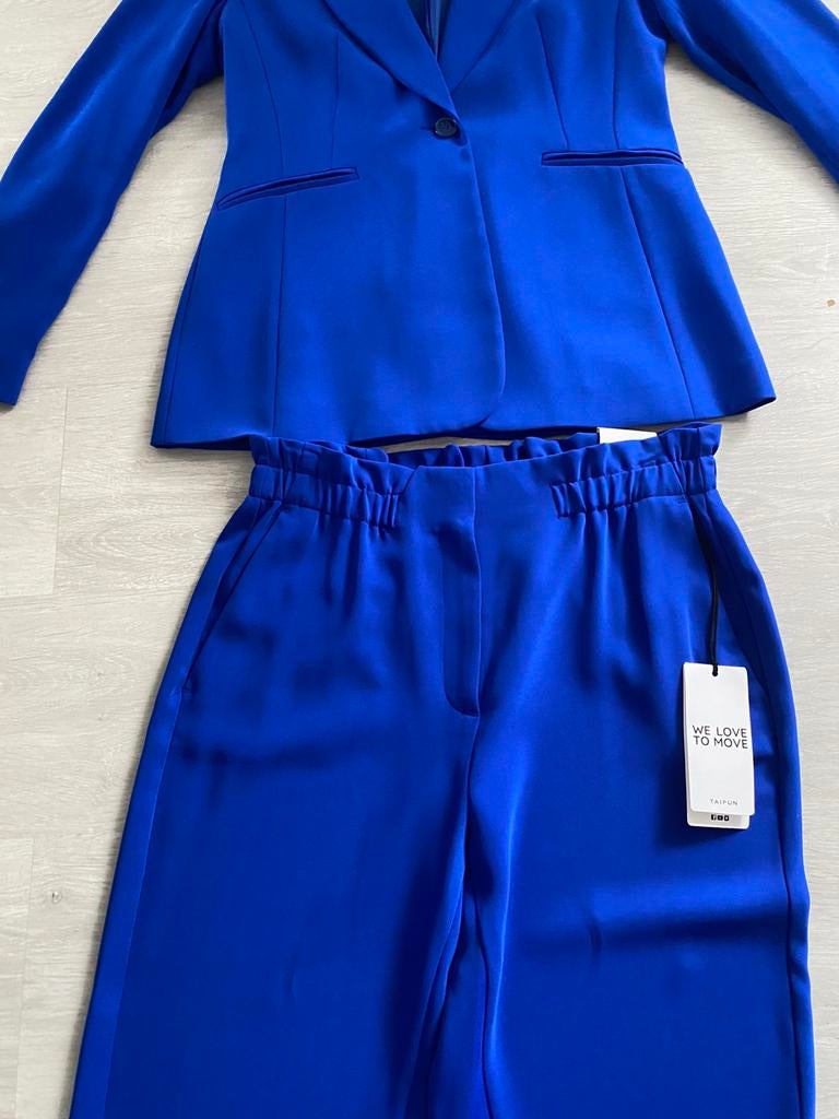 Nieuw met kaartje colbert en broek Taifun, Kleding | Dames, Ophalen, Nieuw, Maat 38/40 (M), Blauw