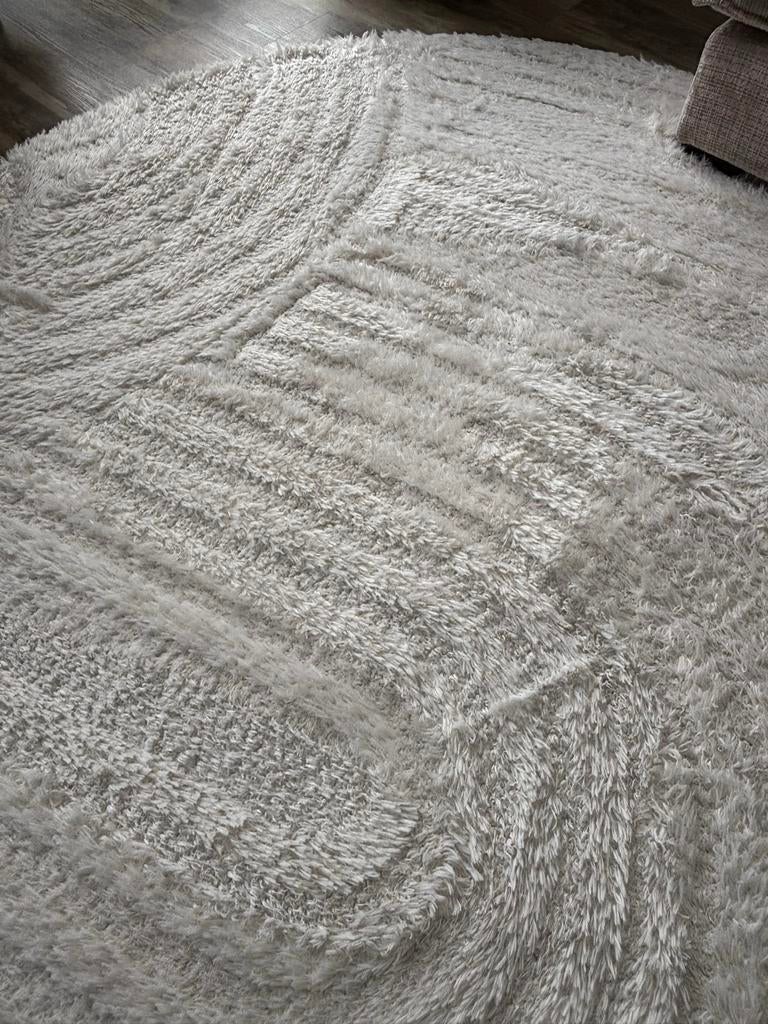Rond vloerkleed 1.40, Ophalen, Gebruikt, 100 tot 150 cm, Rond