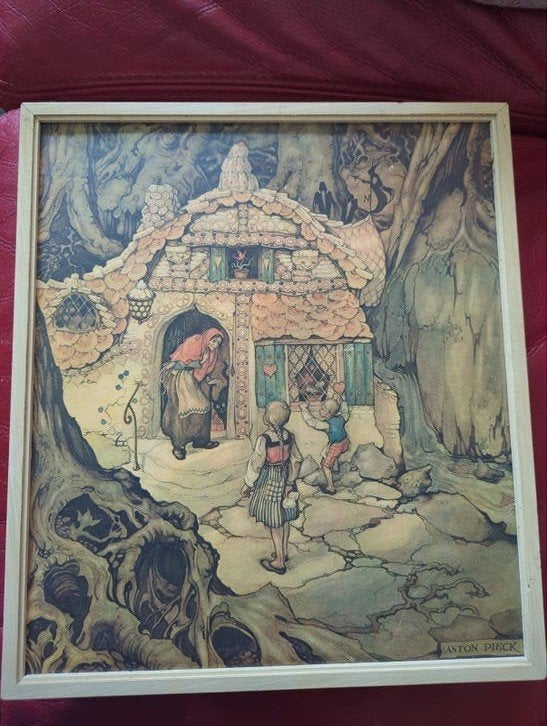 Anton Pieck Prent: Hans en Grietje, Antiek en Kunst, Ophalen