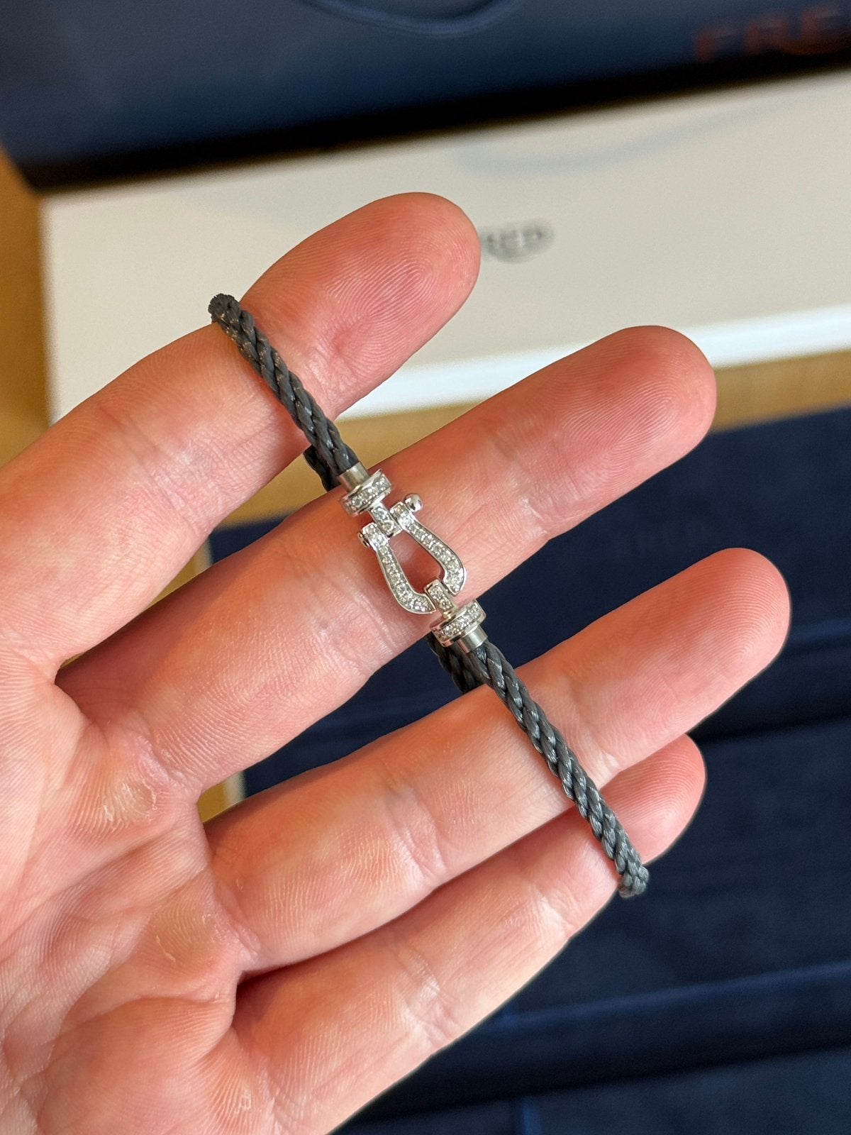 FRED Force 10 Medium Armband – Witgoud & Labgrown Diamanten, Sieraden, Tassen en Uiterlijk, Ophalen of Verzenden, Nieuw, Goud