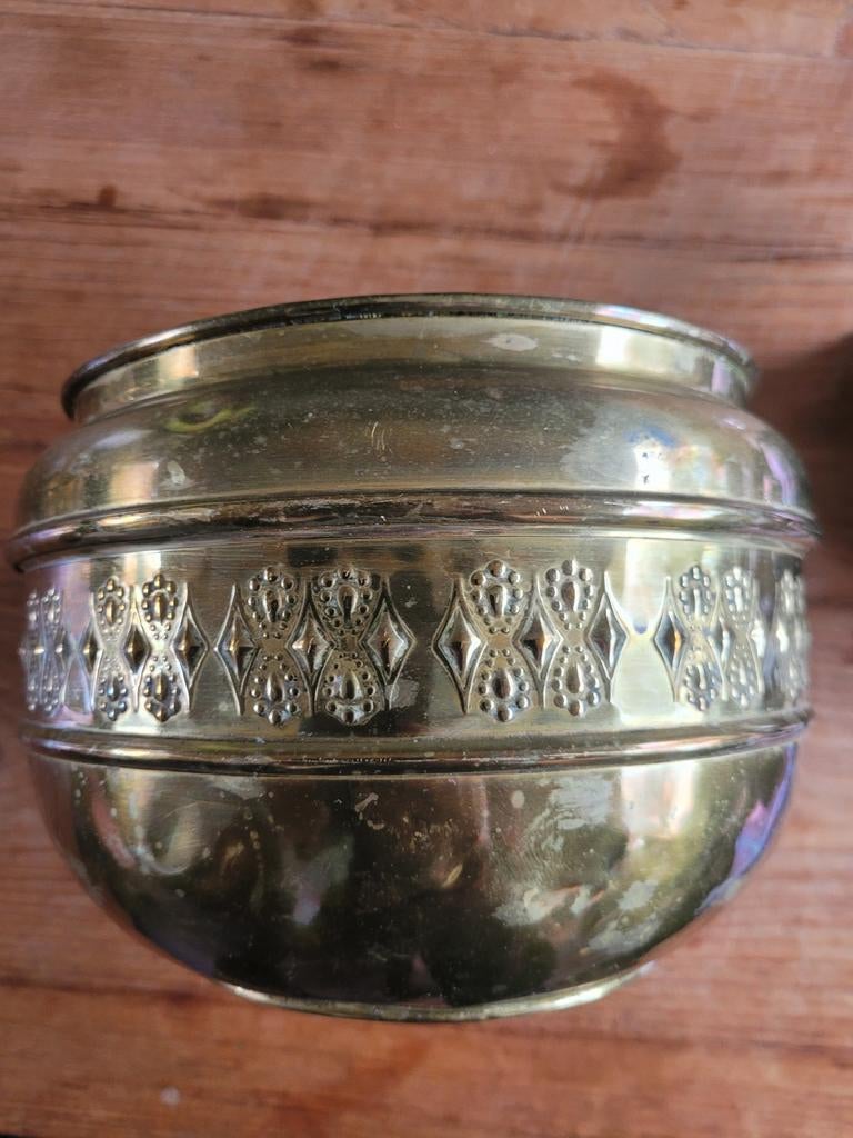 Oude koperen cache pot, Ophalen of Verzenden