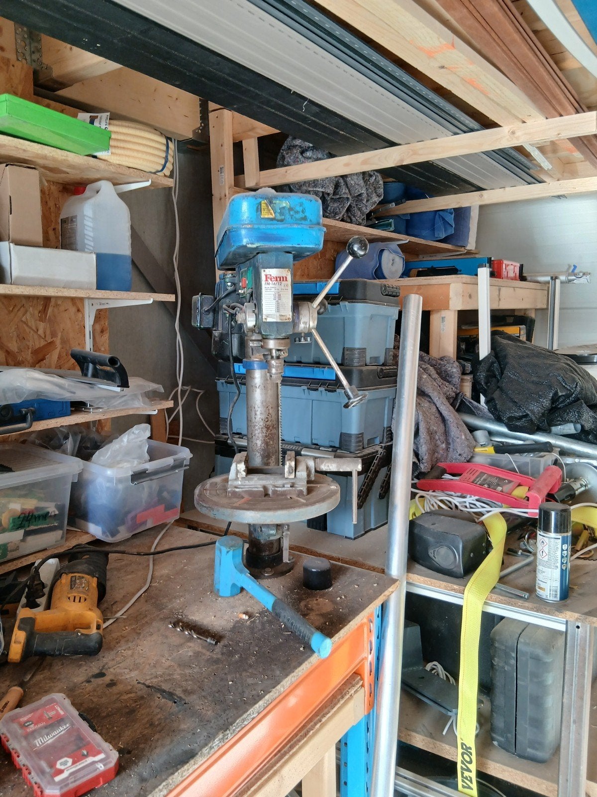Ferm Kolomboormachine - Robuust en Betrouwbaar, Doe-het-zelf en Verbouw, Ophalen, Gebruikt, 600 watt of meer, Kolomboormachine