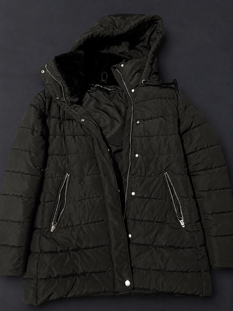 Winterjas van Zara, Ophalen of Verzenden, Gedragen, Maat 46/48 (XL) of groter, Zwart
