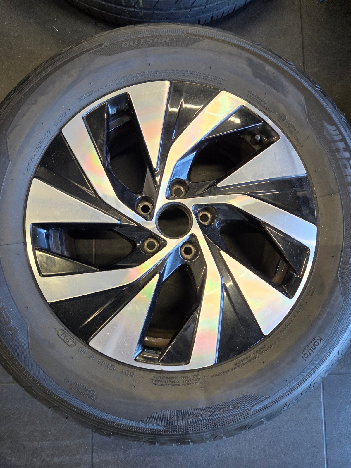 Originele VW Tiguan velgen met zomerbanden, Auto diversen, Ophalen, Gebruikt