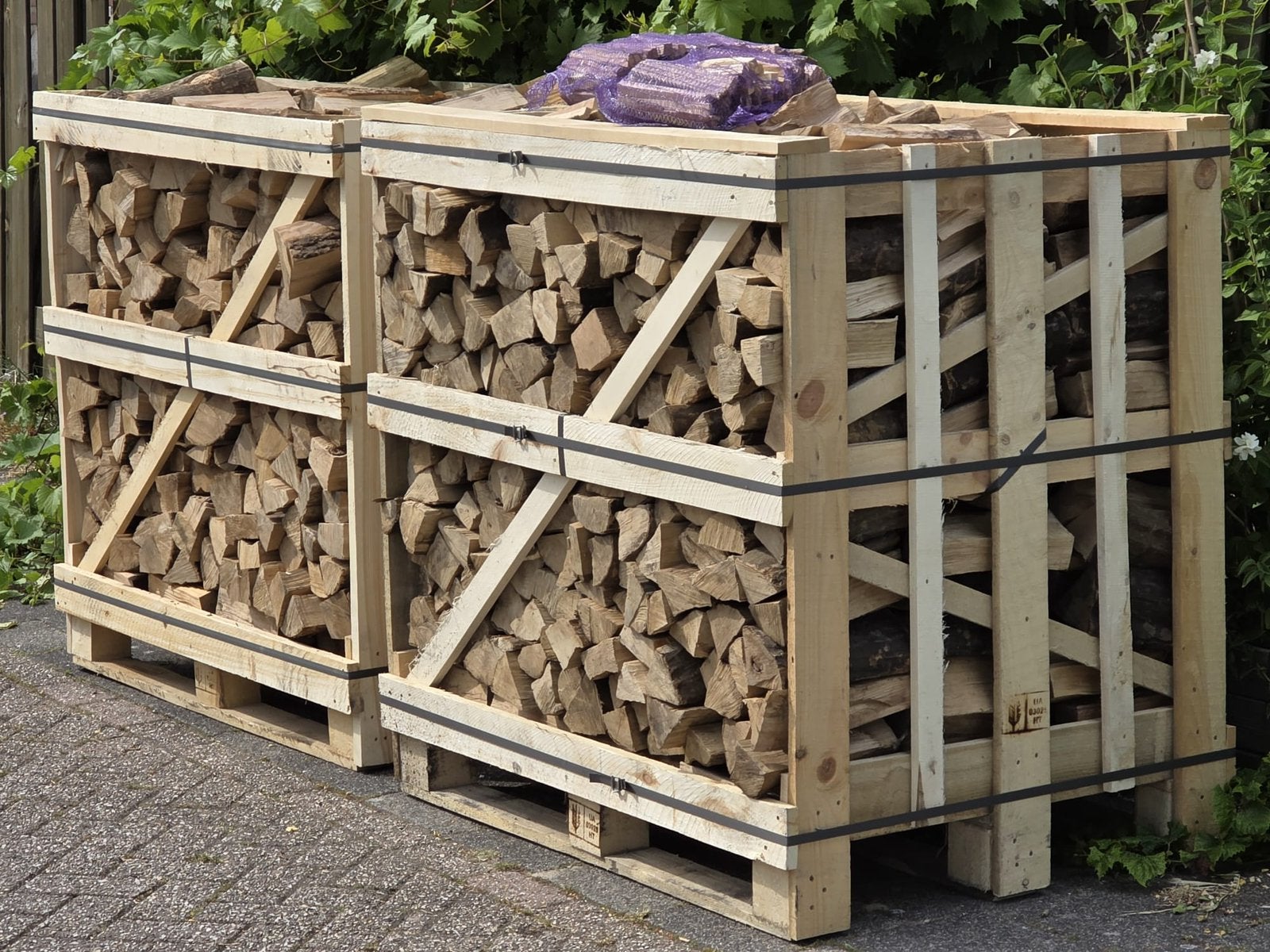 Kratten ovengedoogd haardhout, super kwaliteit., Minder dan 3 m³, Ophalen of Verzenden