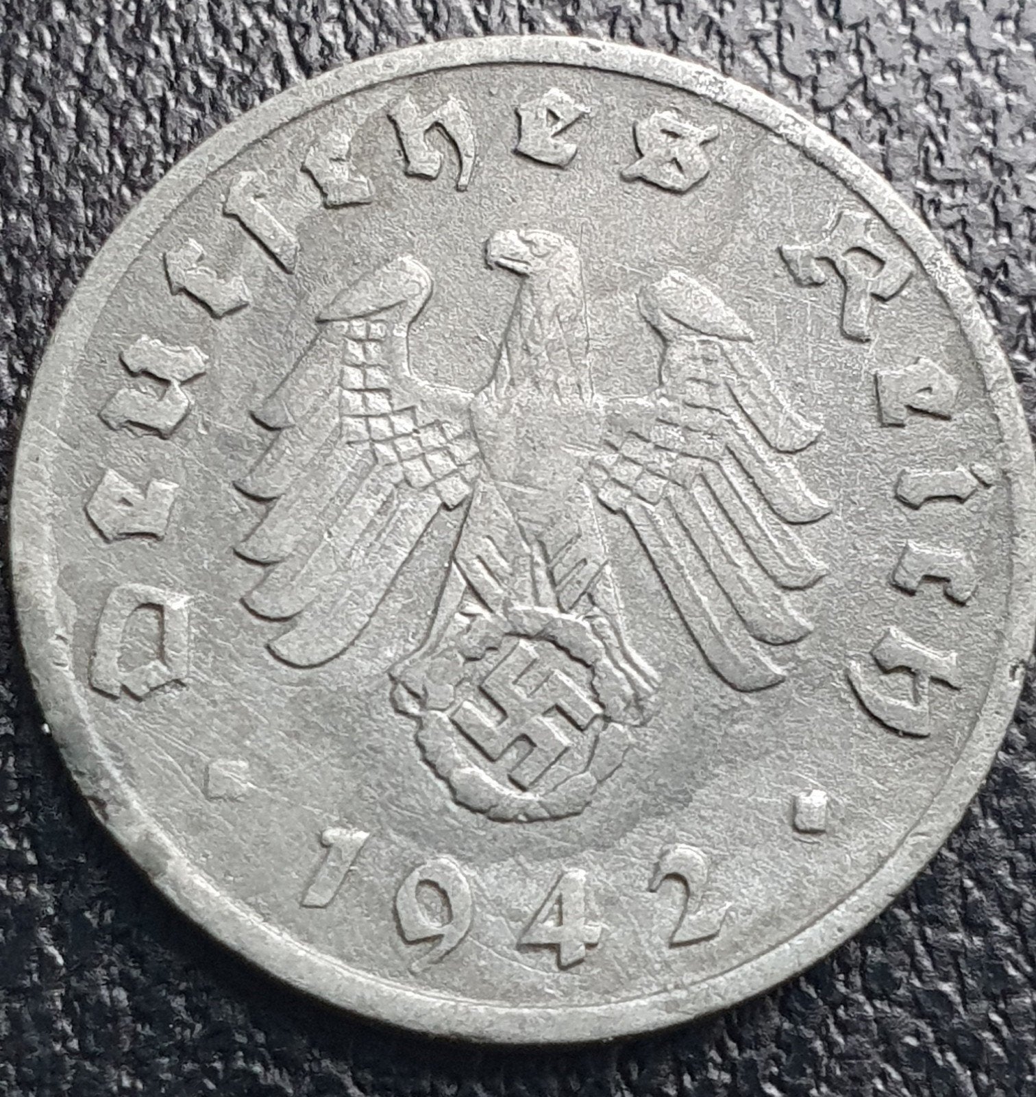Nazi Duitsland 1 Pfennig 1942 A Derde Rijk Duitsland., Ophalen of Verzenden, Duitsland, Losse munt