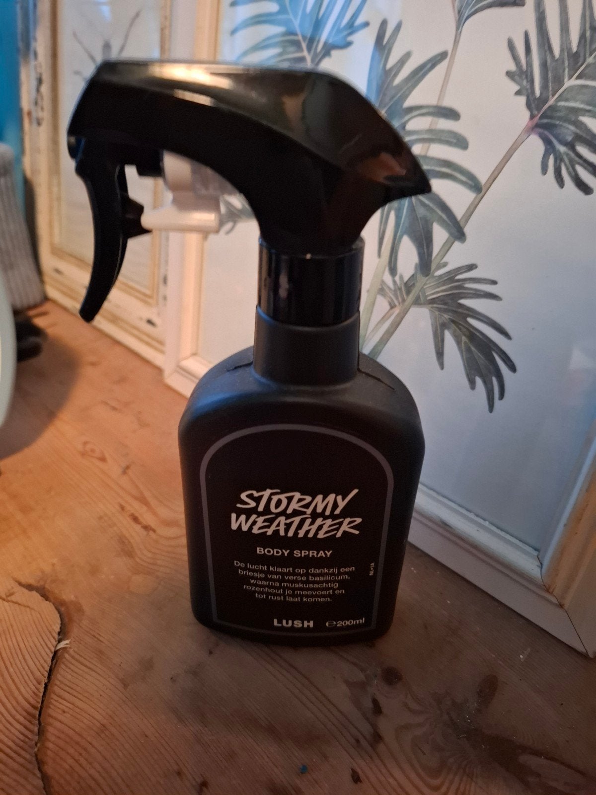 Lush Stormy Weather Bodyspray - enkele keren gebruikt, Ophalen of Verzenden, Zo goed als nieuw