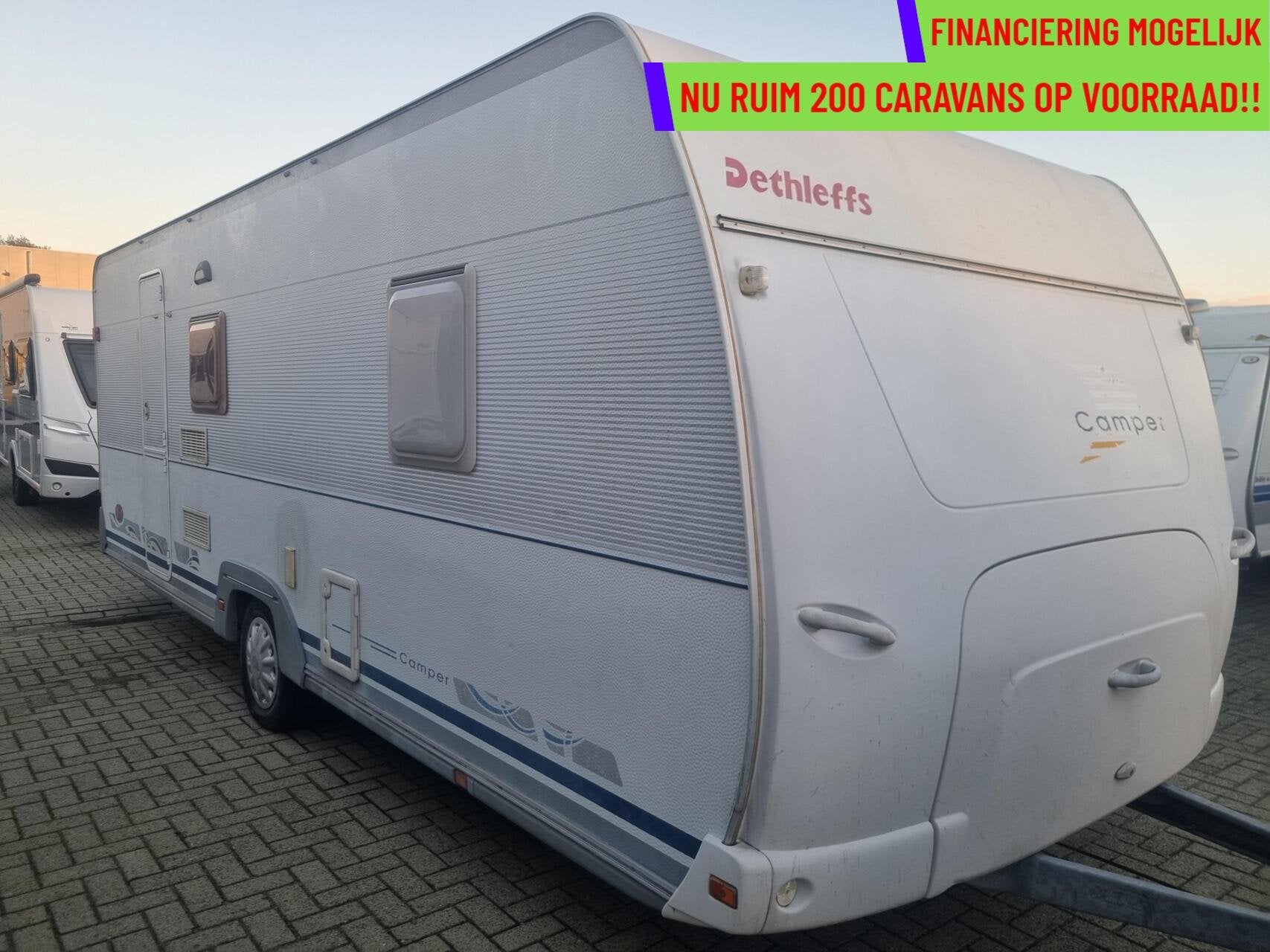 DETHLEFFS CAMPER 560 SK VOORTENT + 250 CM + FRANSBED+RONDZIT, Caravans en Kamperen, Hordeur, Rondzit, 7 tot 8 meter, Bedrijf